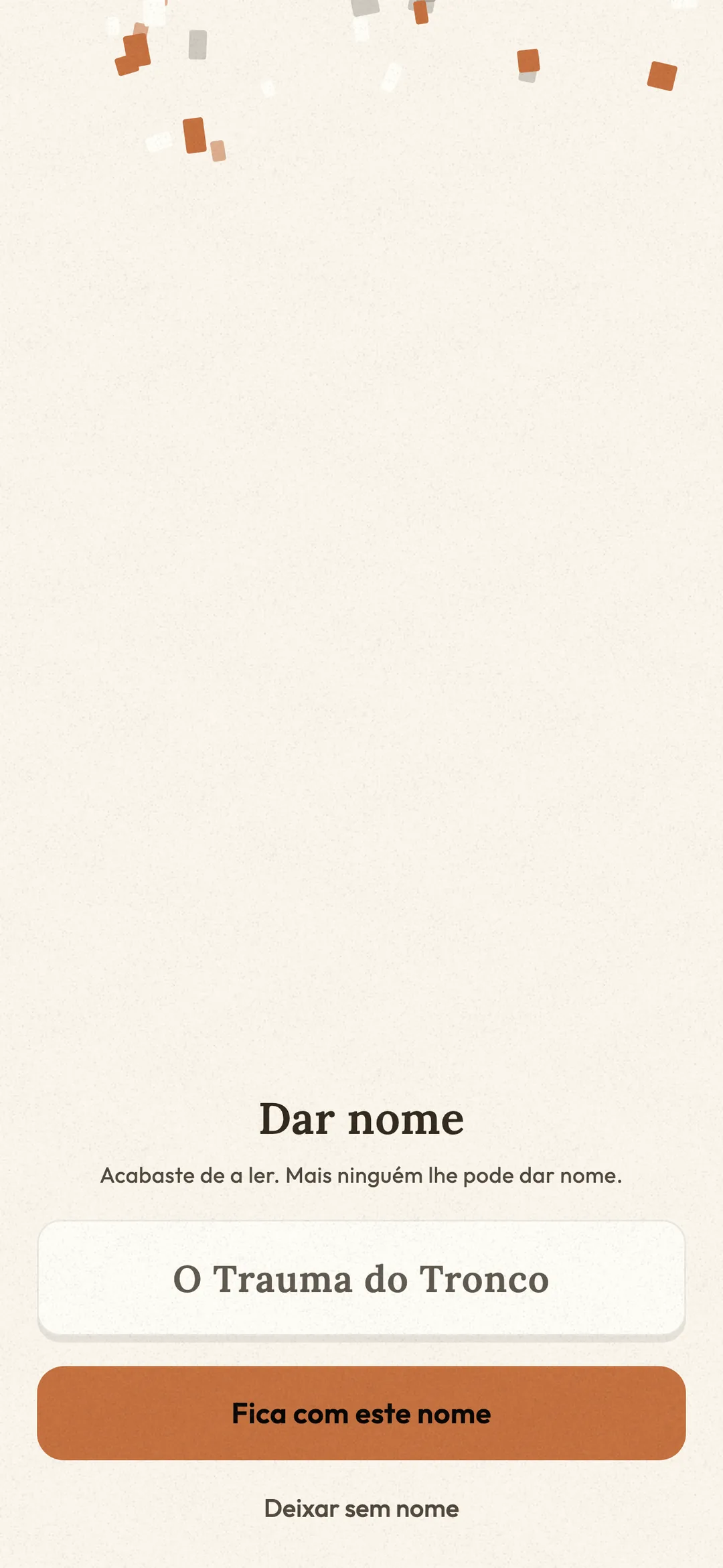 Naming the story