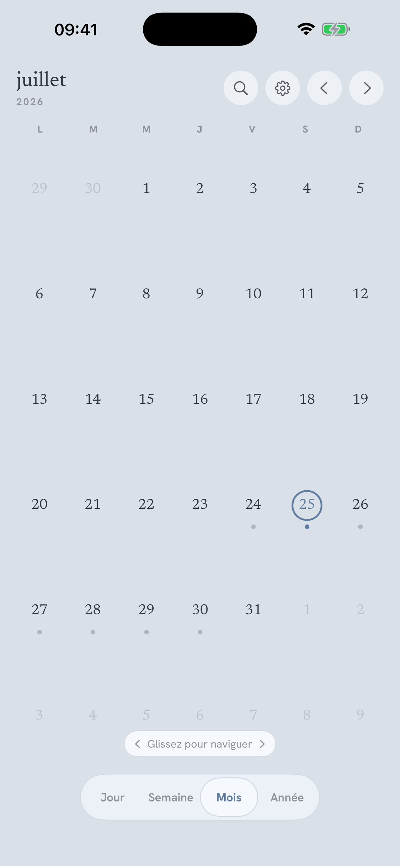 Month view: pinch between minimal, detailed and two weeks