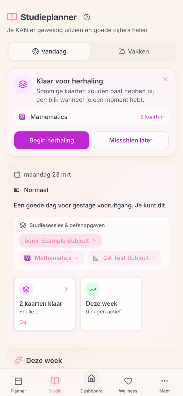 Study and homework