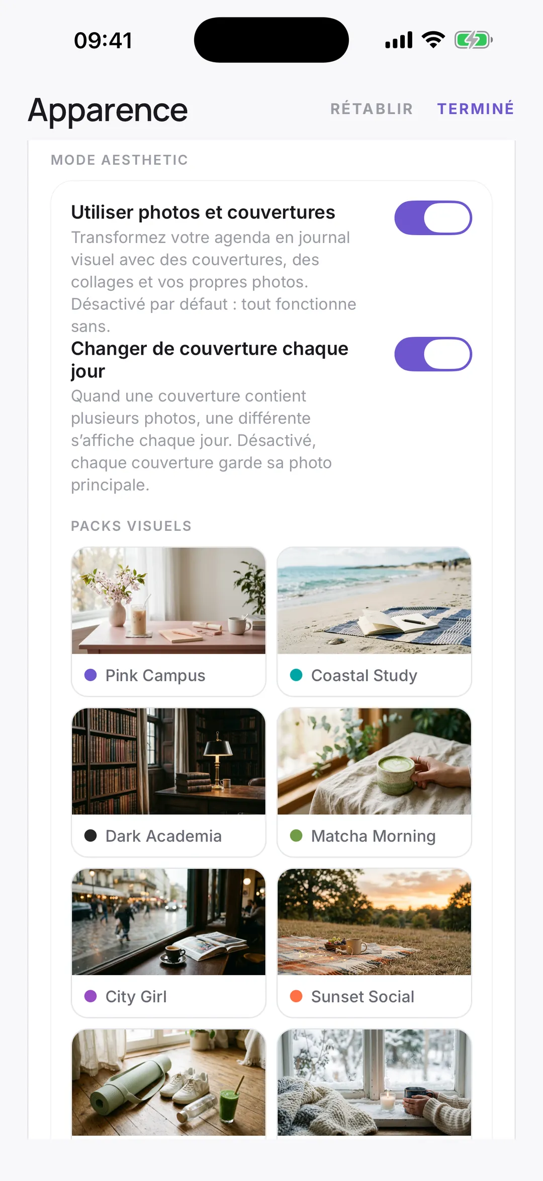 Visual packs