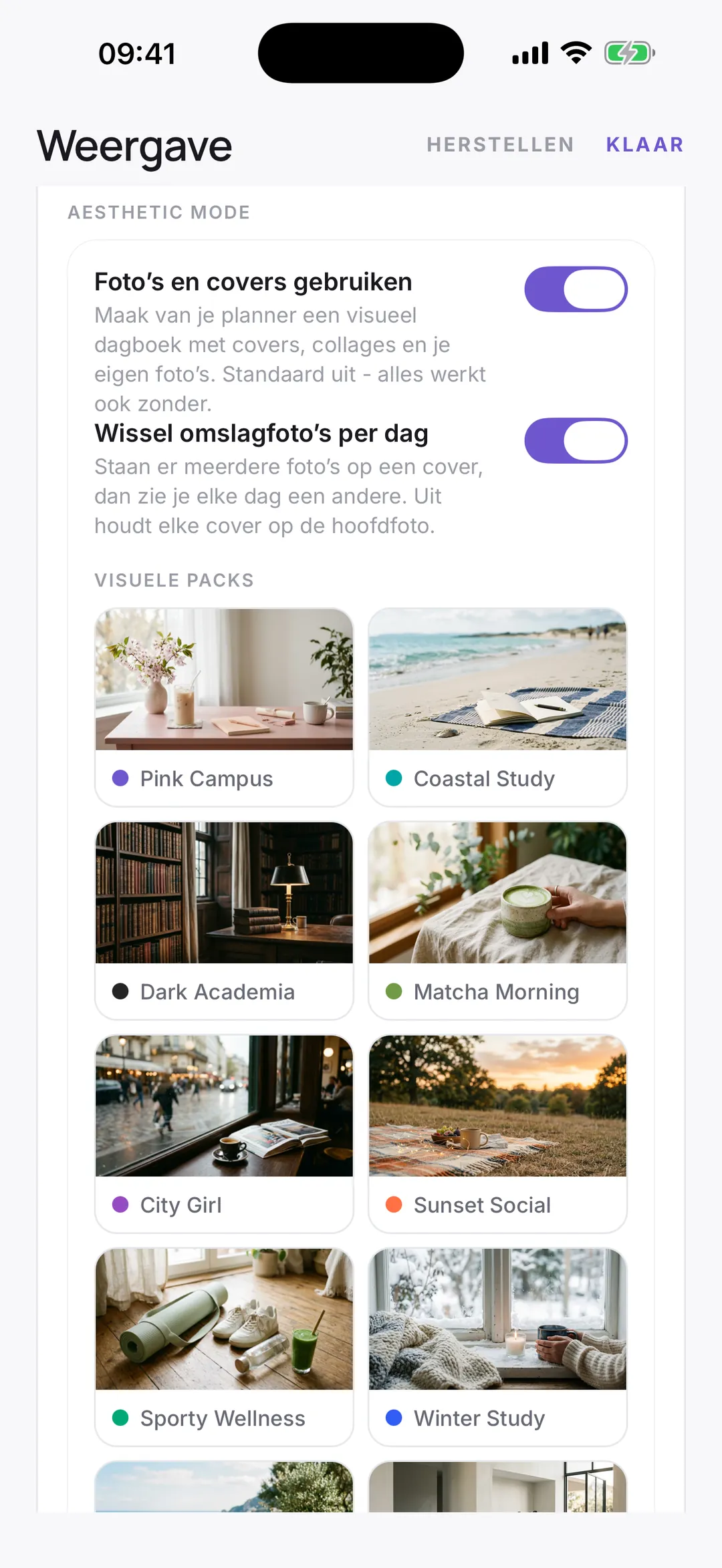 Visual packs