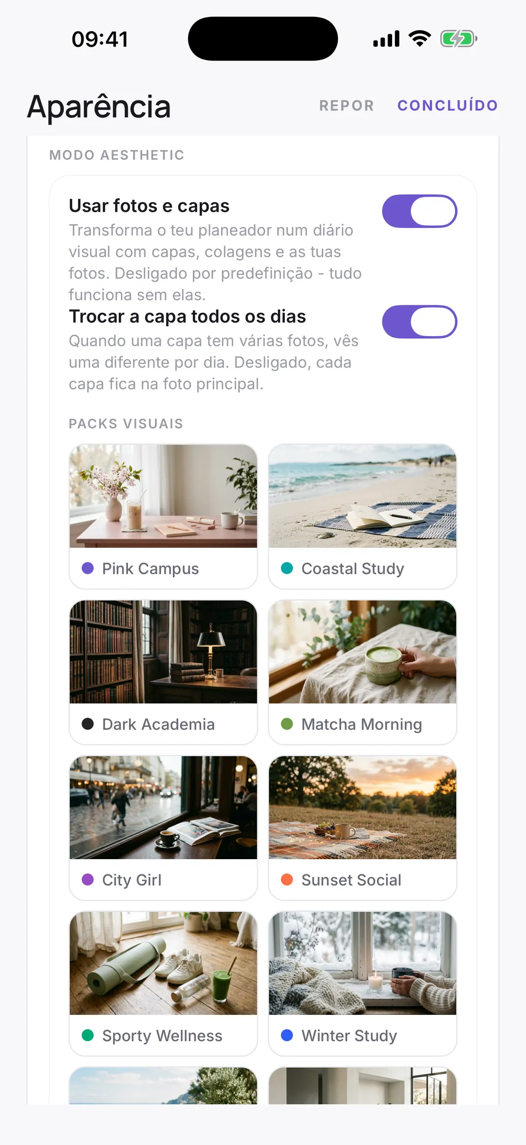 Visual packs
