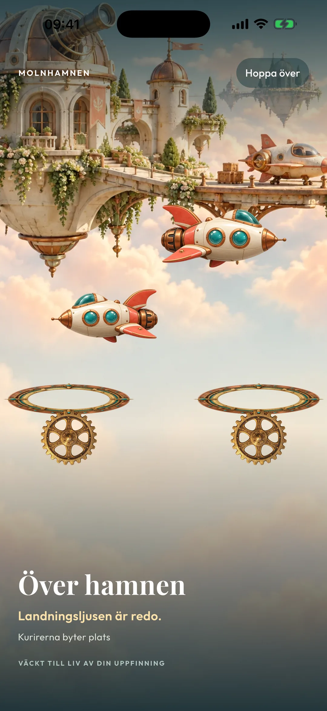 Couriers across Cloud Harbour
