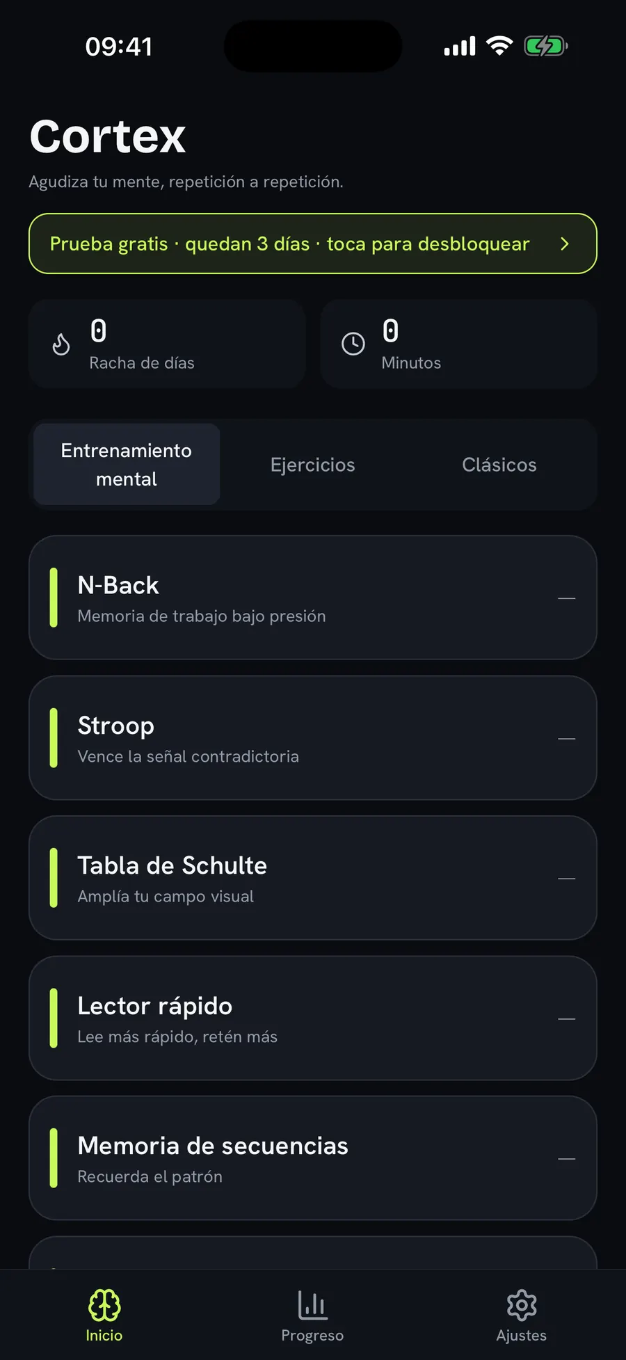 Five calm themes, light or dark