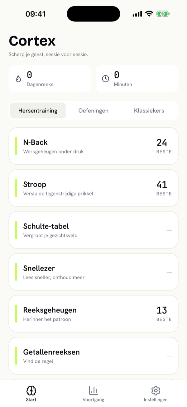Cortex Brain Trainer screenshot