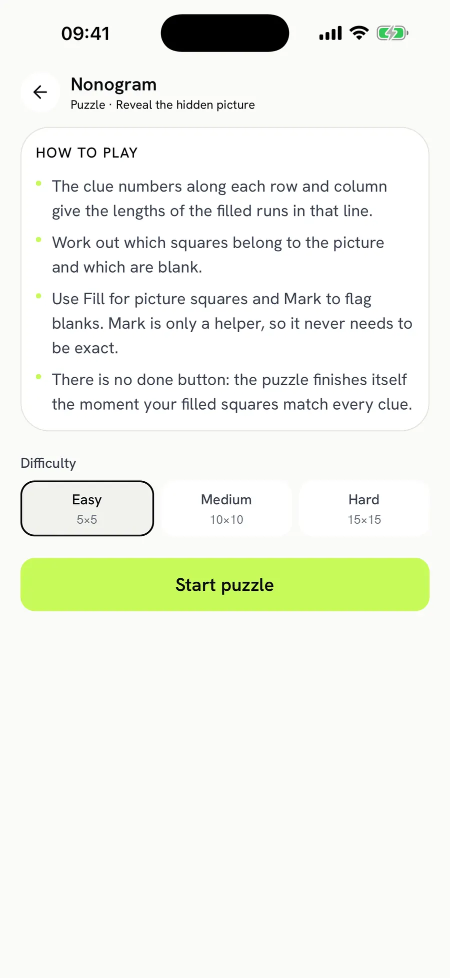 Cortex Brain Trainer in dark mode