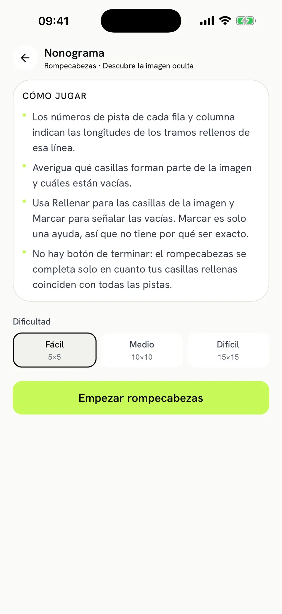 Cortex Brain Trainer in dark mode