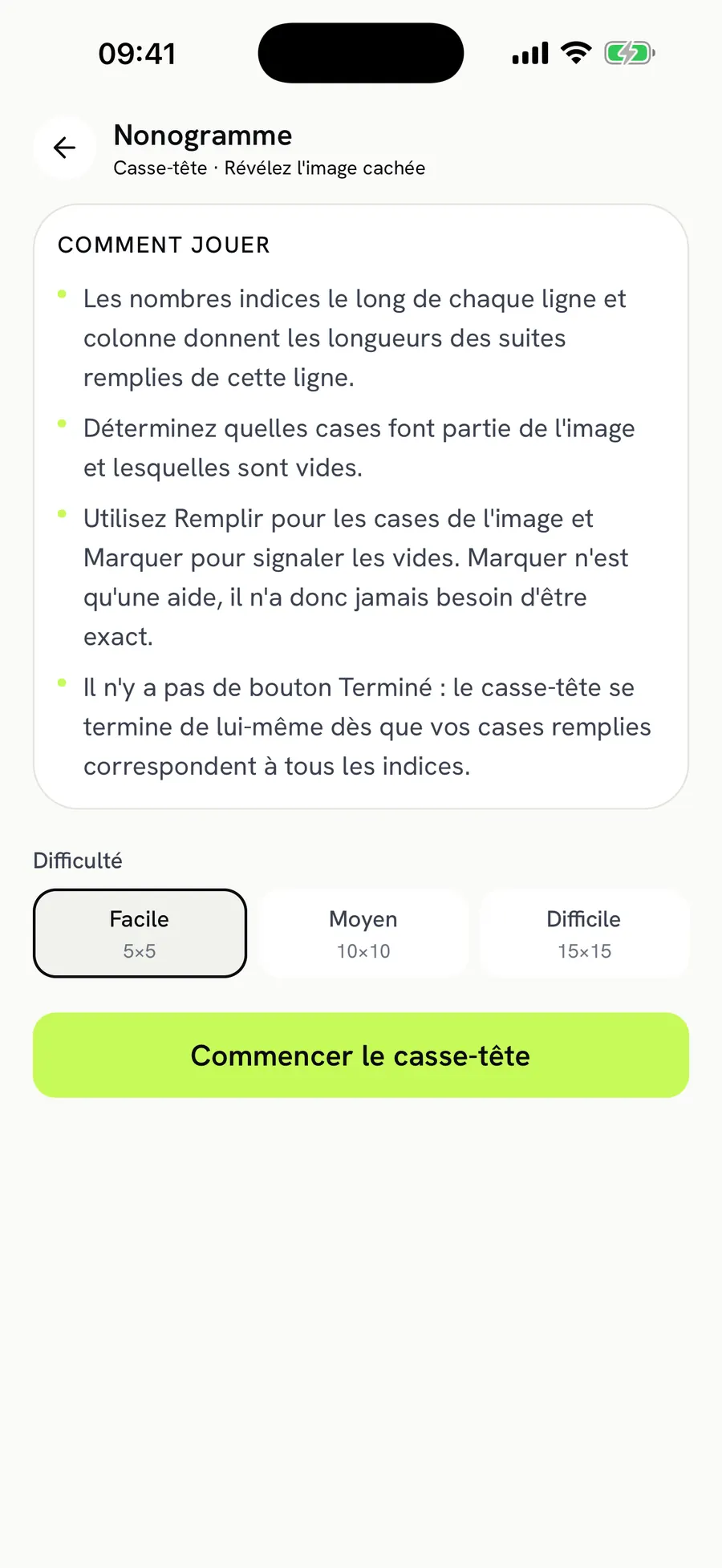 Cortex Brain Trainer in dark mode