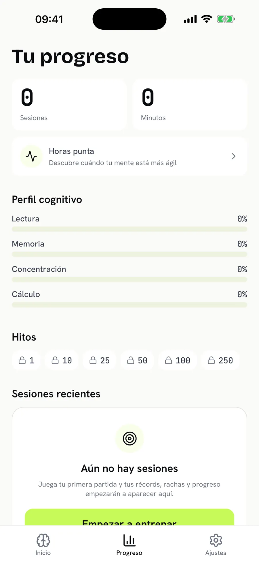 Your progress and cognitive profile
