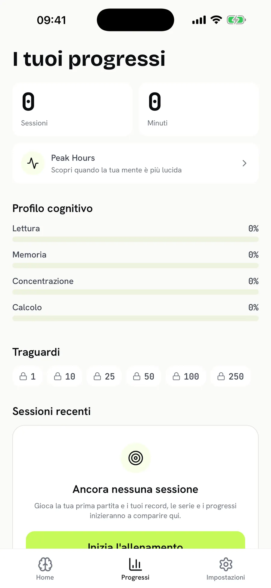 Your progress and cognitive profile