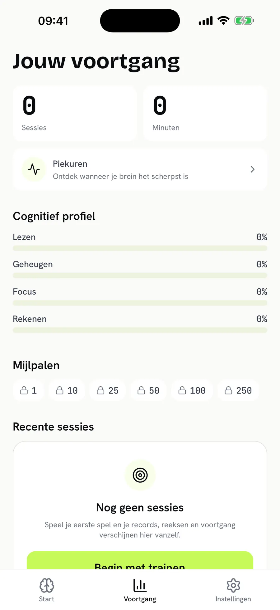 Your progress and cognitive profile