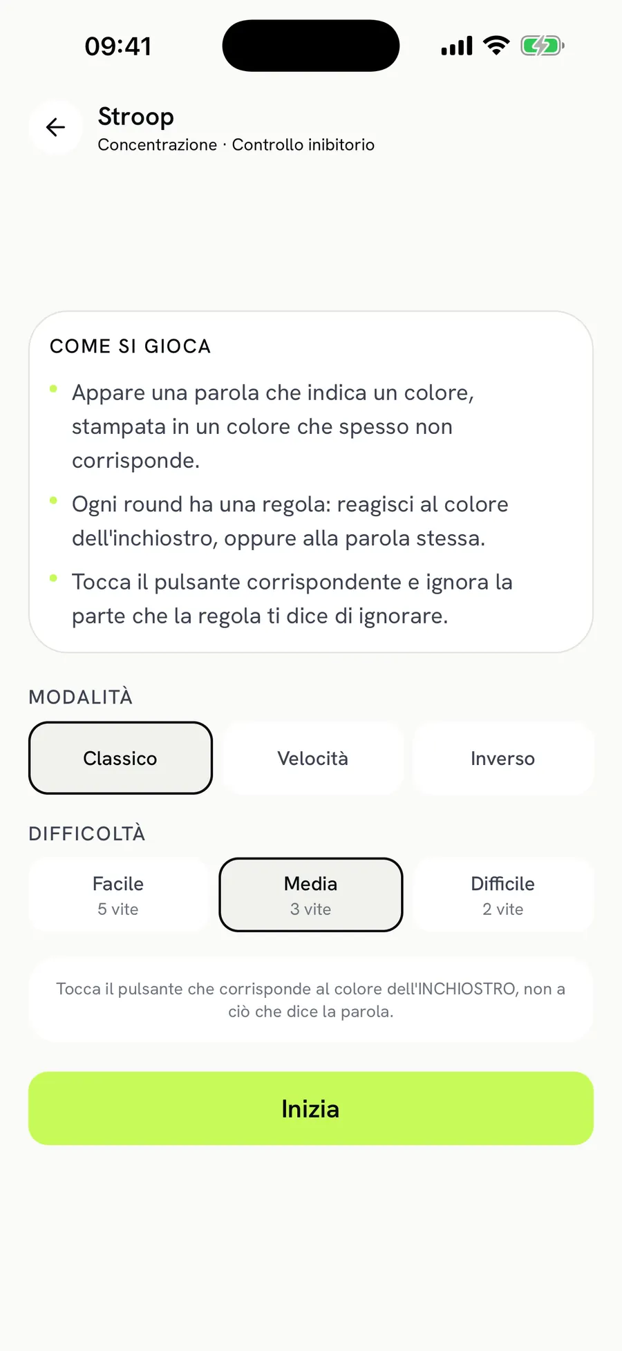Stroop: react to the ink, not the word