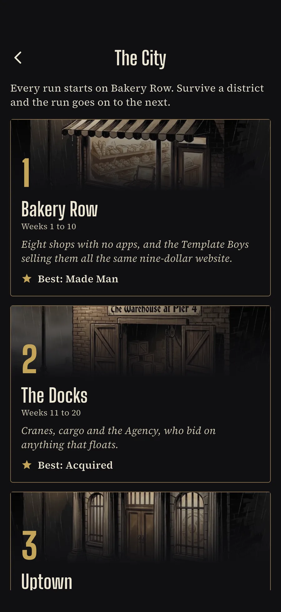 Code Nostra in dark mode